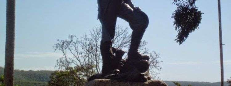 Escultura al soldado norteamericano Parque San Juan en Santiago de Cuba / Foto: Reinaldo Cedeño