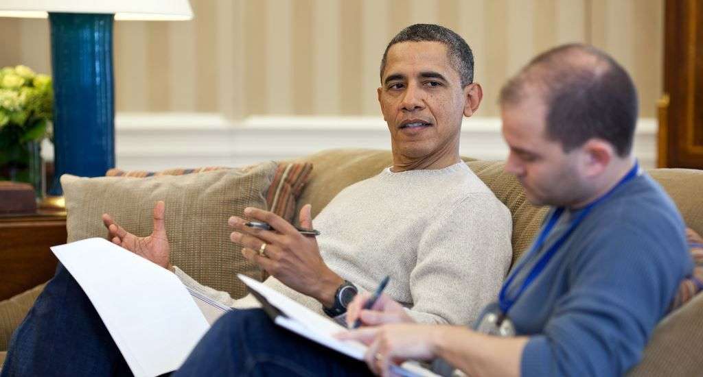 Obama y su asesor Ben Rhodes, uno de los negociadores con Cuba. Foto: Casa Blanca