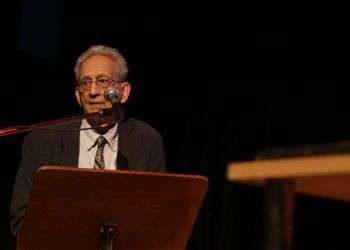 Frank Stella en La Habana. Foto: Marcos Antonio Cruz