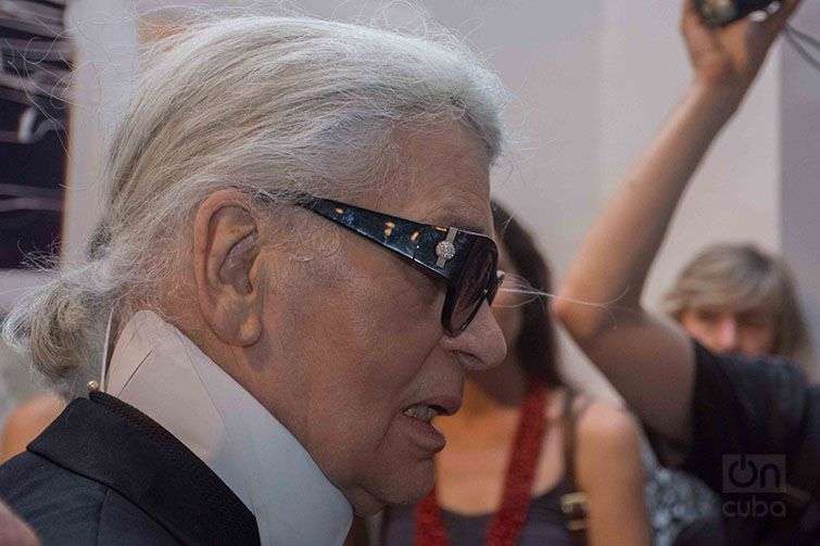 Karl Lagerfeld en La Habana. Foto: Javier Martínez Acosta