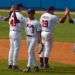 Equipo de EE.UU. celebra su victoria sobre Cuba en Ciego de Ávila. Foto: Cameron Harris / USA Baseball