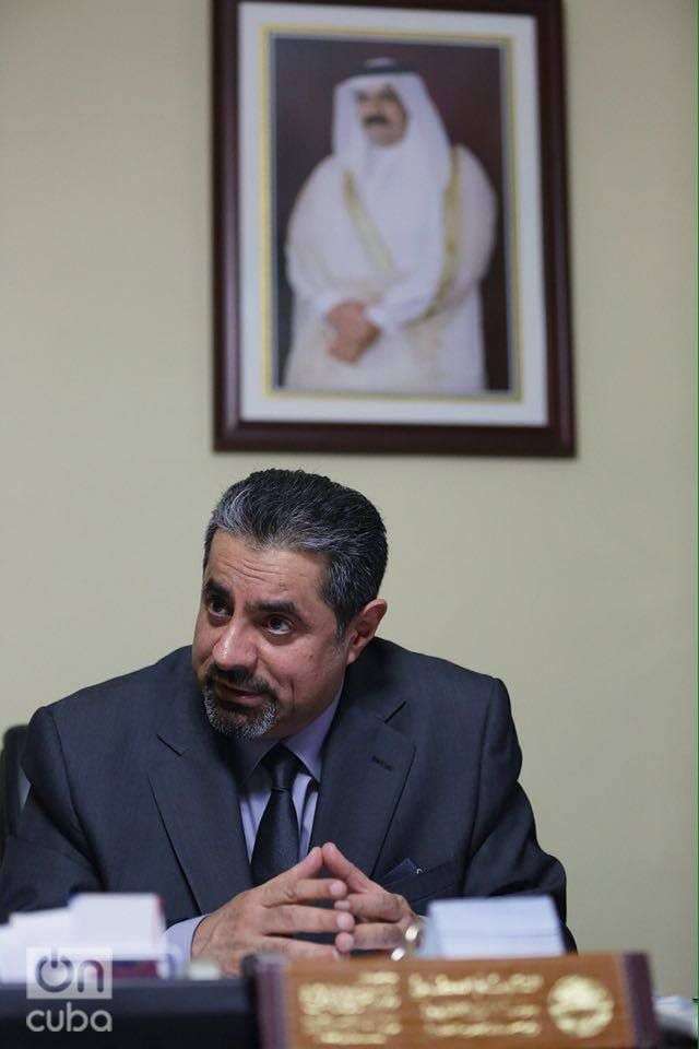 Rashid Mairza Al-Mulla, embajador de Qatar en Cuba. Foto: Gabriel Guerra Bianchini.