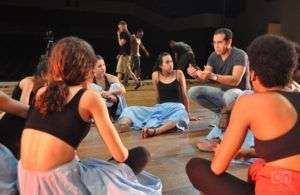 Bailarines de la compañía Danza Contemporánea de Cuba participan en el filme "La saga de Daniel". Foto: Yuris Nórido.
