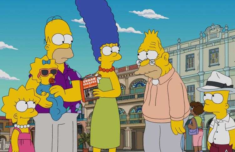 Los Simpson en Cuba. Foto: Fox.