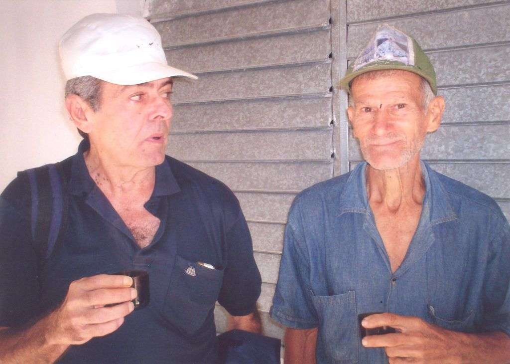 René Batista y el hombre que vio a Dios. Foto: Cortesía del autor.