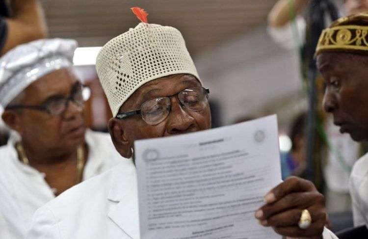 Lectura de la Letra del año. Foto: EFE.