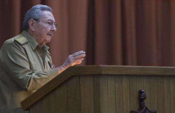 Discurso de Raúl Castro ante el Parlamento cubano. 27 de diciembre de 2016. Foto: Ladyrene Pérez / Cubadebate.