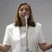 La directora general para Estados Unidos de la cancillería cubana, Josefina Vidal, durante una reunión con periodistas después de participar en conversaciones con representantes de Estados Unidos en La Habana, el 22 de enero de 2015. Foto: Desmond Boylan / AP.