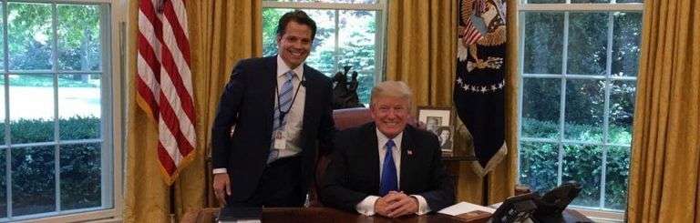 Junto al presidente Trump en la Oficina Oval. Foto: Tomada de Fb de Anthony Scaramucci