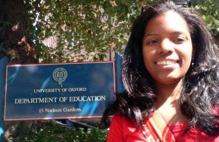 Patricia Zulueta en una visita a Oxford en 2015, una experiencia que espera repetir este año como estudiante de maestría. Foto: Cortesía de Patricia Zulueta Bravo.