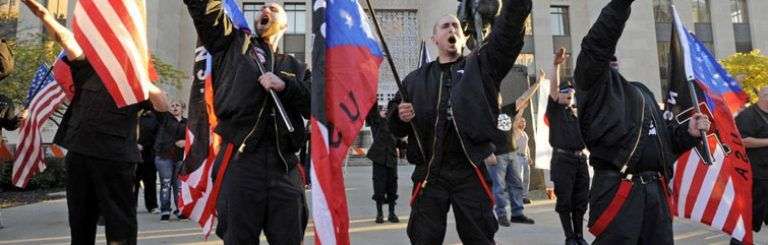 Manifestación de supremacistas blancos en los Estados Unidos. Foto: Reuters.