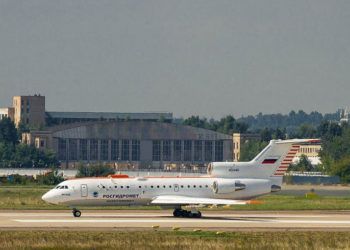 El laboratorio aéreo el Yak-42D 42440. Foto: Said Aminov / saidpvo.livejournal.com.