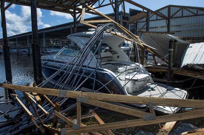 Irma en Florida. Foto: EFE.