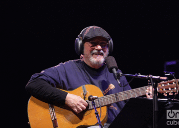 Silvio Rodríguez en concierto en el Summer Stage de Nueva York. Foto: Gabriel Guerra Bianchini.