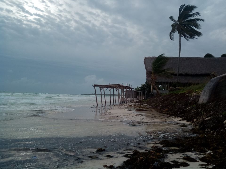 Cayo Coco, al atardecer del día 8 de septiembre. Foto: Osvaldo Guitérrez Gómez. ACN