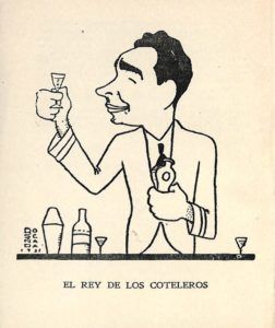 A 1939 caricature of Constantino Ribalaigua.