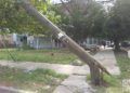 Postes derribados por el huracán Irma. Foto: Eric Caraballoso Díaz.