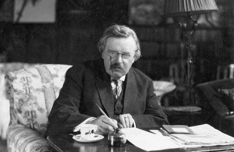 G. K. Chesterton (1874-1936).