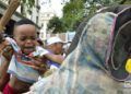 Homenaje de la Asociación Secreta Abakúa de Cuba a los cinco abakúas muertos mientras intentaban detener el fusilamiento de los ocho estudiantes de medicina. Foto: Otmaro Rodríguez.