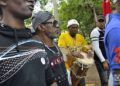 Homenaje de la Asociación Secreta Abakúa de Cuba a los cinco abakúas muertos mientras intentaban detener el fusilamiento de los ocho estudiantes de medicina. Foto: Otmaro Rodríguez.