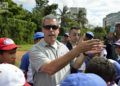 La Asociación de Peloteros Retirados de las Grandes Ligas de Estados Unidos organizó el intercambio de conjunto con la Federación Cubana de Béisbol. Foto: Otmaro Rodríguez.