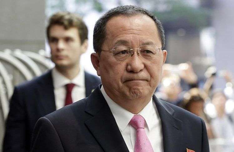 El canciller norcoreano, Ri Yong-ho. Foto: Richard Drew / AP.