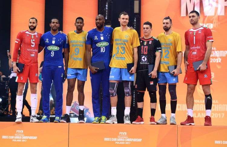 Cuatro de los ocho All Stars son cubanos. Foto: FIVB.