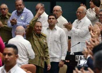 Raúl Castro en la sesión de la Asamblea Nacional de Cuba hoy, sábado 2 de junio de 2018, en el salón plenario del Palacio de Convenciones de La Habana. Foto: Marcelino Vázquez / EFE.