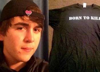 Dimitrios Pagourtzis, de 17 años, publicó en las redes su camiseta "Nacido para matar".