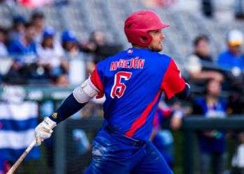 El bateo de Frank Camilio Morejón fue clave en la victoria de Cuba frente a Puerto Rico este martes en la Serie del Caribe y debe garantizar su titularidad en el choque de semifinales. Foto: @SDCJalisco2018 / Facebook.