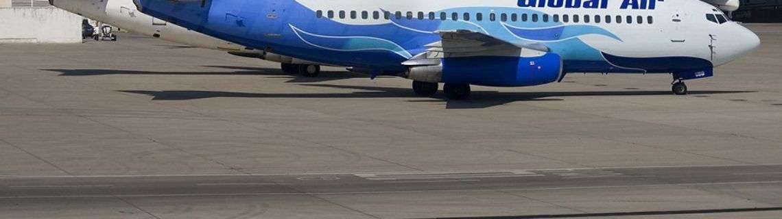 Avión de Aerolíneas Damojh, también registrada como Global Air.