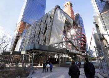 The Shed, centro cultural que es parte del ambicioso proyecto de Hudson Yards, en el West Side de Nueva York. Foto: Richard Drew / AP.