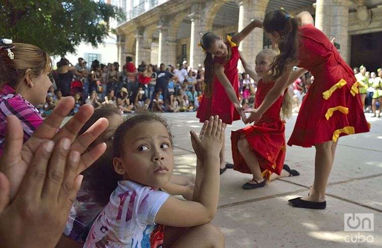22 Festival Internacional de Danza en Paisajes Urbanos. Niños hicieron gala de su talento. Foto: Otmaro Rodríguez.