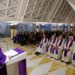 El papa Francisco oficia una misa en la capilla de Santa Marta, en el Vaticano este 16 de febrero de 2018. Foto: L'Osservatore Romano / Pool Photo vía AP.