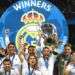 Los jugadores del Real Madrid festejan tras ganar la Liga de Campeones de Europa al vencer 3-1 al Liverpool en la final en Kiev. Foto: Matthias Schrader/AP.