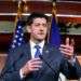 El republicano Paul Ryan, que preside la Cámara de Representantes, en una conferencia de prensa sobre el proyecto de ley del presupuesto debatido en el Congreso este jueves 22 de marzo de 2018. Foto: J. Scott Applewhite / AP.