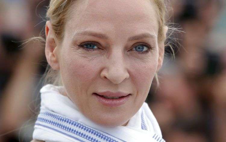 La actriz Uma Thurman posa durante el Festival de Cine de Cannes, mayo de 2017. Foto: Alastair Grant / AP.