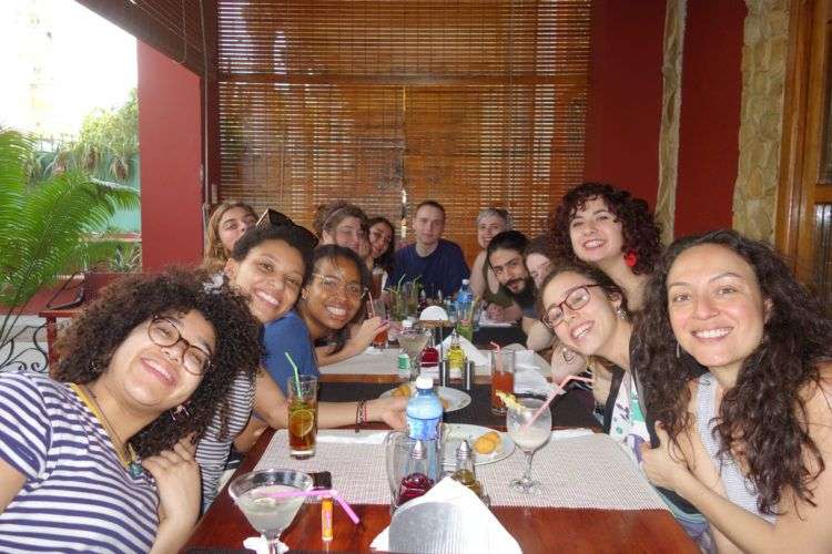 North-american students in Havana. Photo: Courtesy of students and teachers