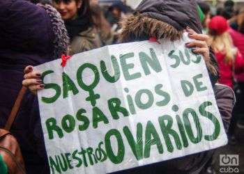 Manifestación pro aborto en Argentina. Foto: Kaloian.