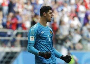 Tras su gran actuación con Bélgica en Rusia 2018, el arquero Thibaut Courtois llegó al Real Madrid. Foto: Petr David Josek / AP.