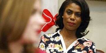 Foto de archivo de Omarosa Manigault-Newman, entonces colaboradora del presidente Donald Trump, en un evento en la Casa Blanca. Foto: Evan Vucci / AP / Archivo.