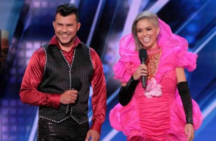 Sixto y Lucía durante el concurso America’s Got Talent.