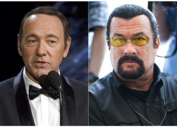 Kevin Spacey y Steven Seagal. Foto: AP.