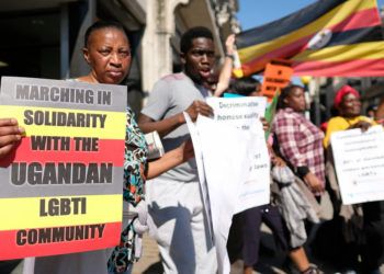 Marcha en Londres en solidaridad con la comunidad LGBT de Uganda (Flickr)