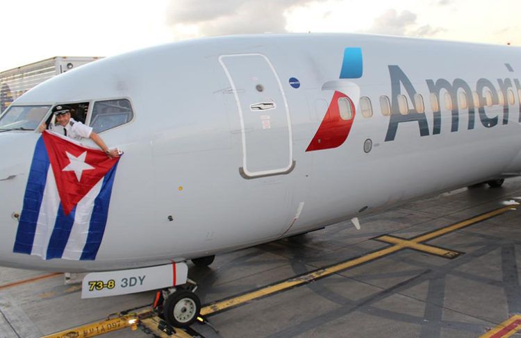 Vuelo de American Airlines a Cuba. Foto: bizjournals.com / Archivo.