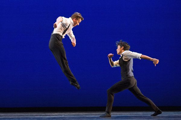 Daniel Ulbricht, left, and Jeffrey Cirio in “Les Lutins,” at Jacob’s Pillow.CreditCreditChristopher Duggan