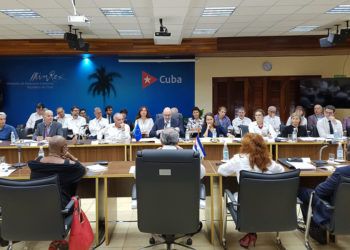 Ronda diálogo sobre derechos humanos entre la Unión Europea y Cuba en La Habana. Foto: @PedroPedrosoC / Twitter.