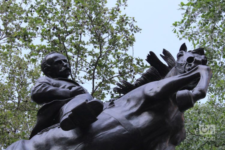 La estatua de Martí en el Central Park de Nueva York. Foto: Milena Recio.