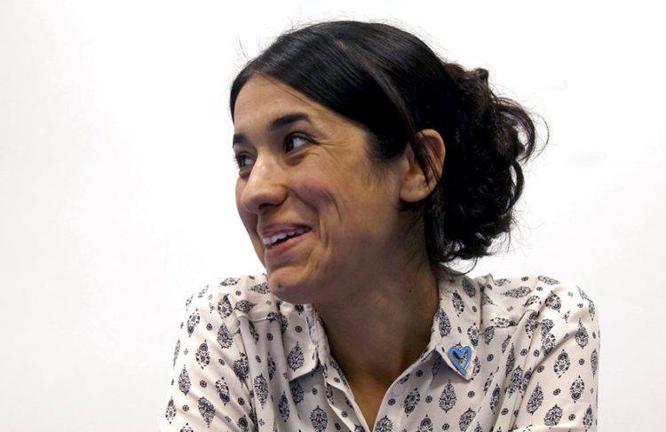 La activista de derechos humanos Nadia Murad, ganadora del Premio Nobel de la Paz 2018. Foto: Ronald Zak / AP / Archivo.