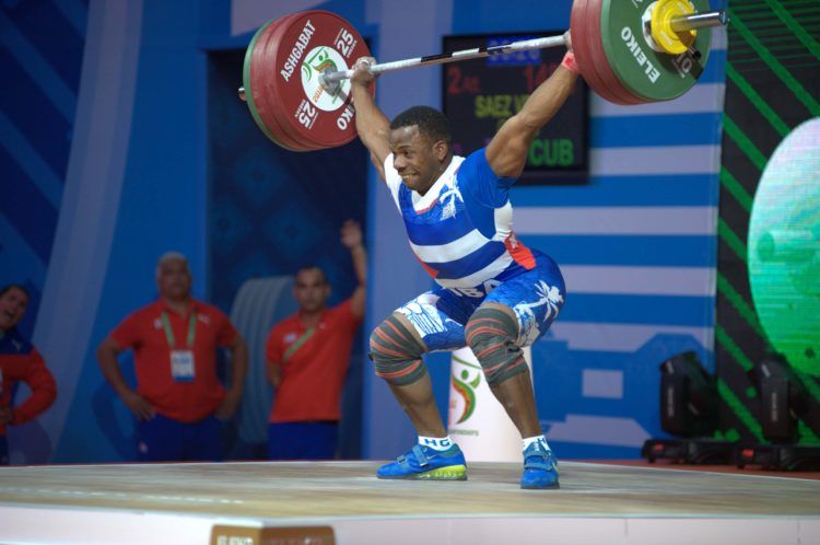 Olfides Sáez, puesto 18 en la división de 81 klógramos del Mundial de Ashgabat. Foto: IWF